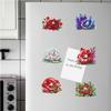 6Pcs Acrylic Special Shape Turkey Diamond Art Magnets Decals Diamond Painting Refrigerator Magnet Diamond Painting Fridge Magnet