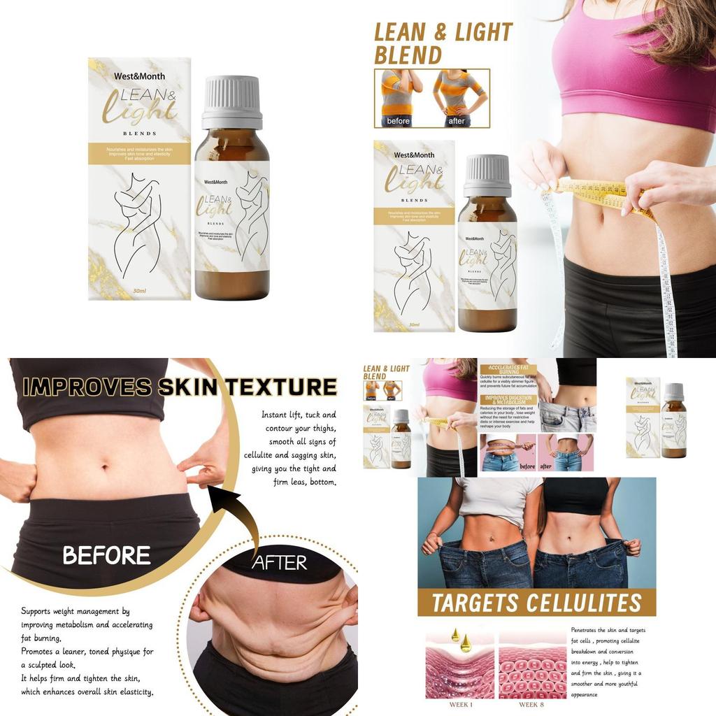West Month30ml For Firming Abdomen And Tightening Thighs With Luxurious Massage Oil
