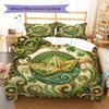 IT Pattern Bedding Quilt Set Quilt Cover Pillowcase Home Decoration Birthday Gift (1 * Duvet Cover + 2 * Pillowcase, Without Core)