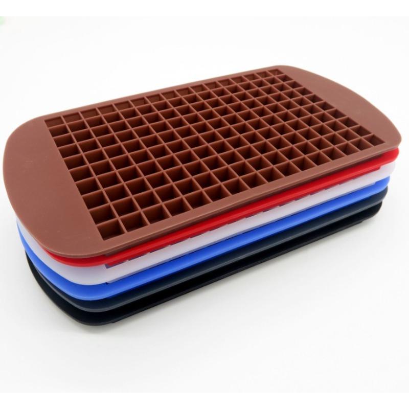 160 Ice Silicone Mold Compartments Silicone Ice Compartment Mini Cubes Crushed Collapsible Ice Cube Mold Kitchen Popsicle Mold
