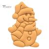 Snowman Shaped Cookie Mold Snowball Santa Claus Christmas Cutting Reusable Festive DIY Biscuit for Holiday Party Exquisite Workmanship