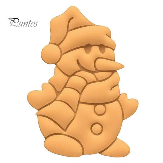 Snowman Shaped Cookie Mold Snowball Santa Claus Christmas Cutting Reusable Festive DIY Biscuit for Holiday Party Exquisite Workmanship