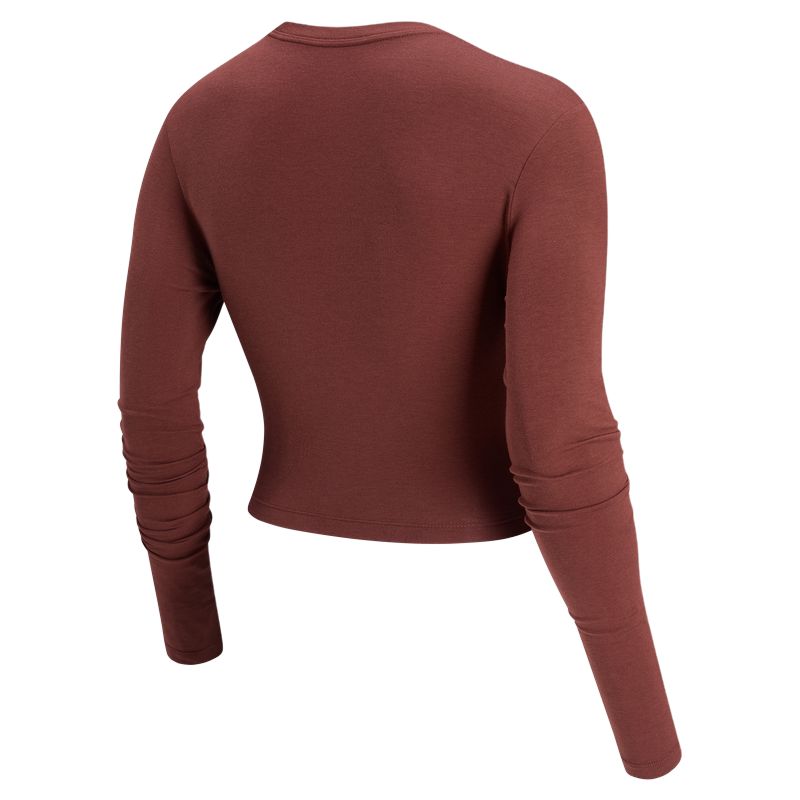 Nike Nsw Chill Knit Round Neck Slim Fit Short Sleeve T-Shirt Women Tops Dark-Team-Red HF5323-625