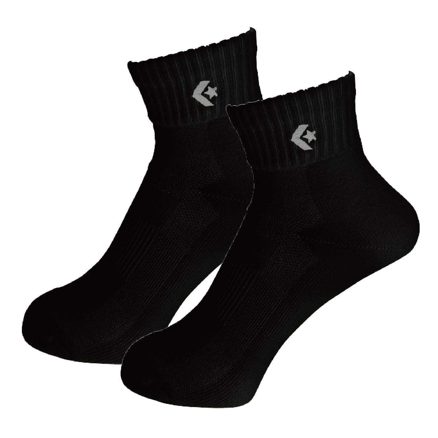 

Converse Basketball Set of New Ankle cm Socks, Match/Practice, 2, Socks, Black, 23.0-25.0 чёрный