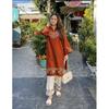 Pakistani Beautiful Cotton Kurta Palazzo Set Indian Women Ethnic Kurti Cord Set