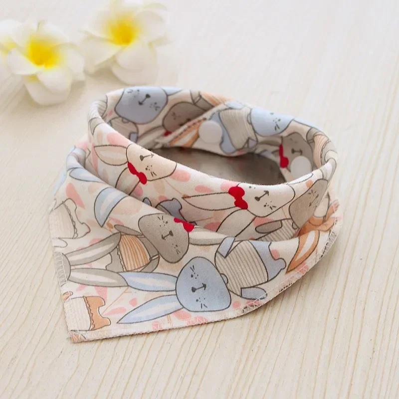 Śliniaki bawełniane dla niemowląt, śliniak trójkątny dla dziewczynek i chłopców z kreskówkowym wzorem, szalik do karmienia, kołnierz śliniak, pieluszka do odbijania, bandana, ręcznik do śliny