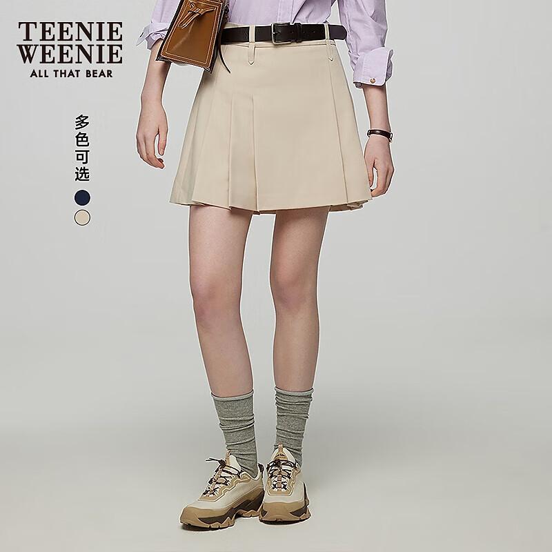 Teenie Weenie Women s Asymmetrical Pleated A-Line Skirt M