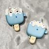 Summer Cool Ice Cream Shaped AirPods 1/2 Generation Case, Apple Bluetooth Earphone Cover, Shockproof Case, Cartoon Ice Cream Pattern Trendy Shell