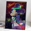 5D Diy Diamond Painting Mickey with A Firm Will Full Drill Rhinestones Mosaic Embroidery Handmade Products Home Decor Gift
