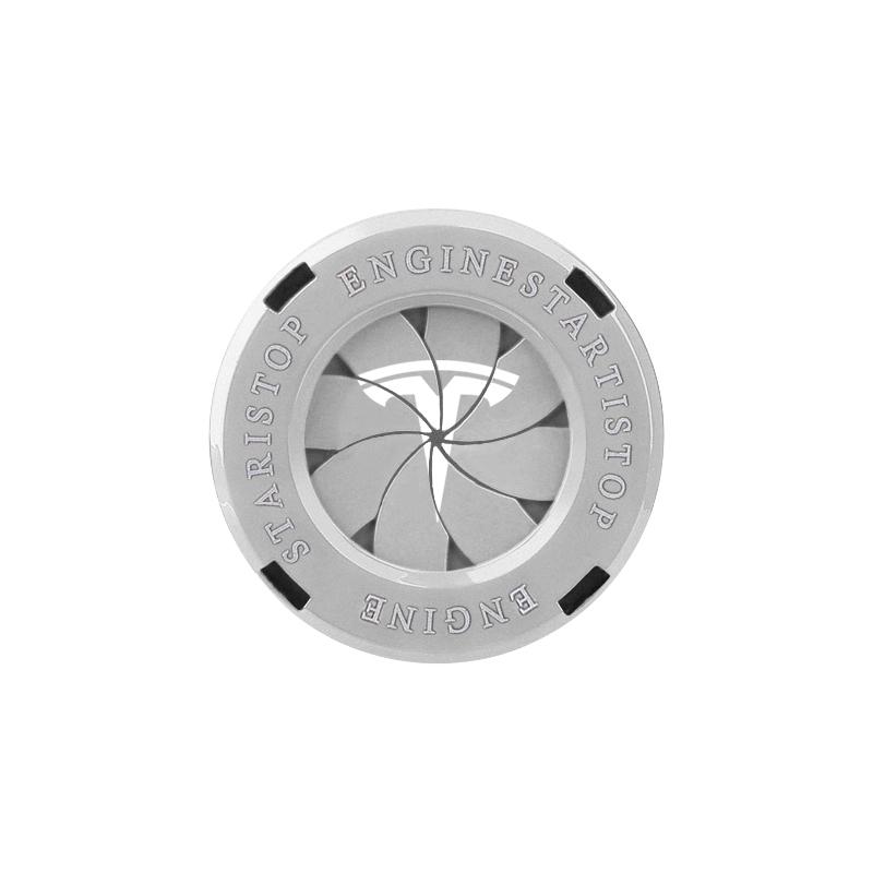 

Car Start Switch Button Cover Decorative Auto Accessories For Tesla SpaceX Model 3 Highland 2023 Model S Model X Model Y срібний