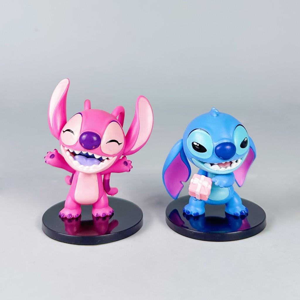 Stitch Pvc Figurine Collectible Toy With Assembly For Couple Gift