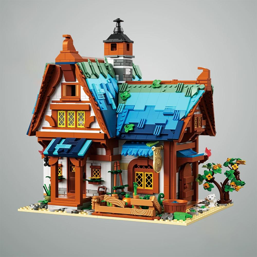 Europäische Mittelalterliche Architektur Mikrobausteine Spielzeug - Ideal für Kinderfestgeschenke, Exquisite Architektonische Kunst zum Selberbauen