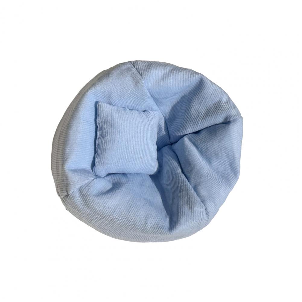 Doll Display Furniture Handmade Corduroy Bean Bag Chair For 17Cm Dolls Mini Sofa Pillows Cute Desktop Decoration Doll Accessory