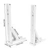 2pcs White Shelf Bracket Cold Rolled Steel Folding Hinge Durable Desk Hinge  Home