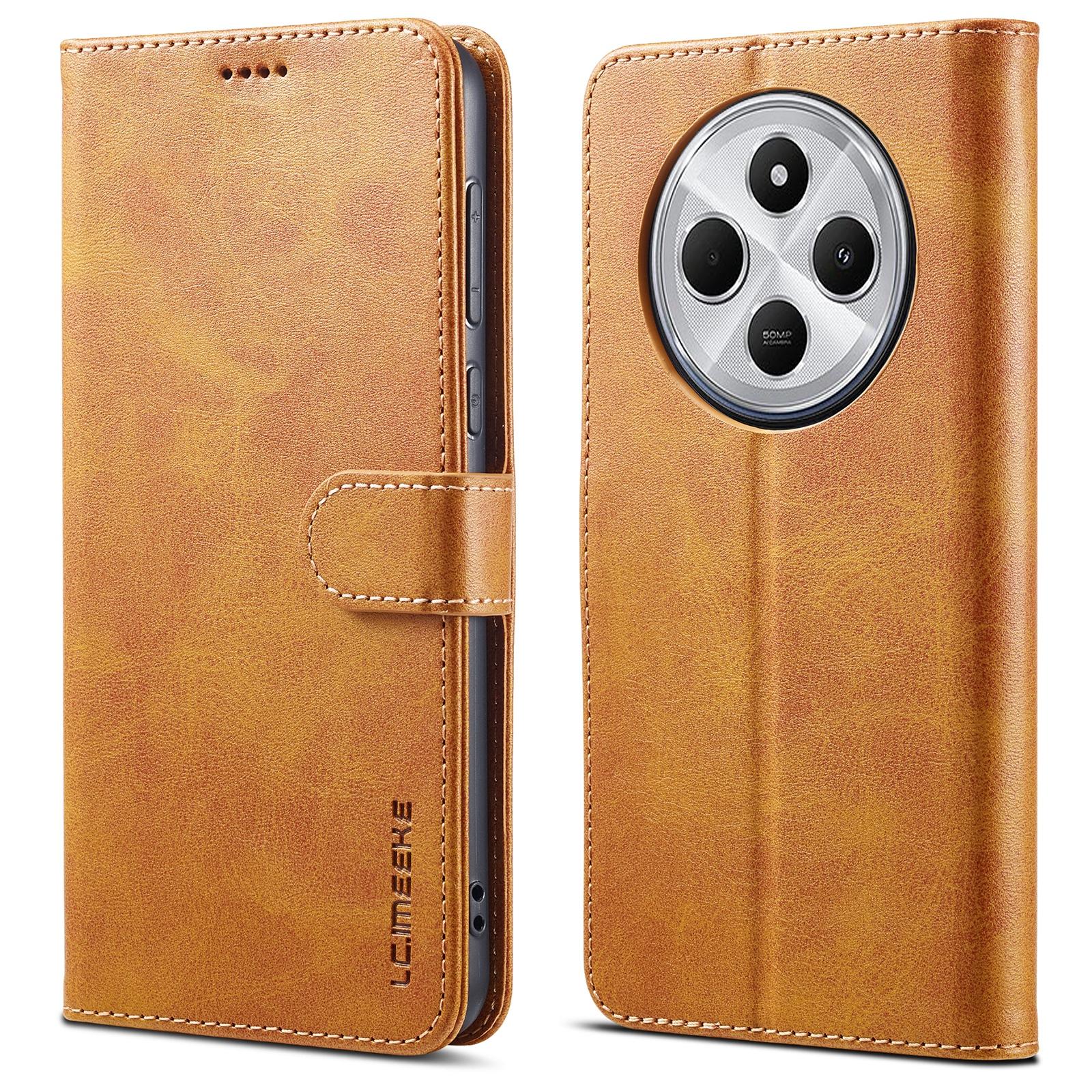 

LC.IMEEKE For Xiaomi Redmi A4 5G Case Calf Texture PU Leather Stand Wallet Phone Cover A