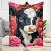 1pc Cute Elephant On Moon Blanket Soft Comfortable Lightweight Perfect for Travel Camping Picnics Sofa Office Bed Living Room Ideal Gift for Friends