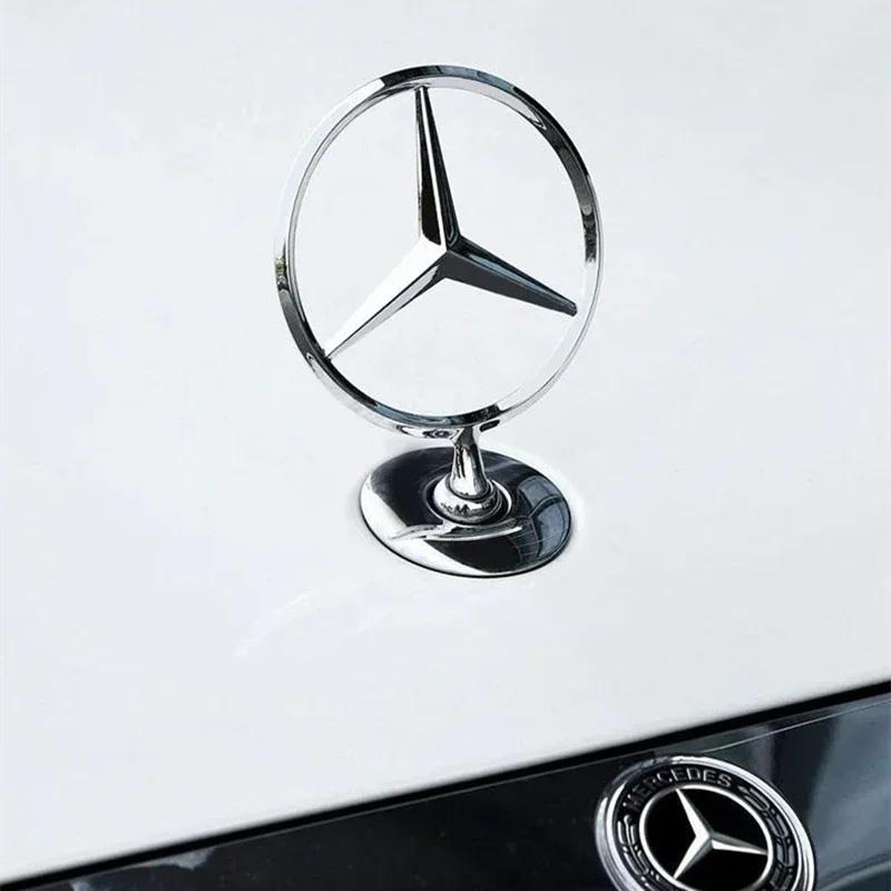WLX4 3D Alloy Car Front Hood Emblem Bonnet Badge for Mercedes Benz W220 W212 W204 C180 W210 C S E Class C160 C200 C250 C260 C280 C300