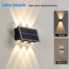 Solar Wall Light Outdoor Garden Decor With Rgb And Warm Light For Patio And Fence