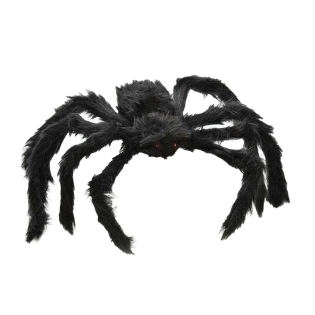 200cm Hairy Giant Spider Halloween Decoration Festival Prop Haunted House Party Indoor Outdoor Huges Black Spider Decor 2024 New