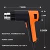 Heat Gun 2000W,6.56Ft UL Cord, Variable Temperature Control 122℉~1292℉, Fast Heat Hot Air Gun with 4 Nozzles, Overload Protection, for