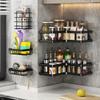 5/3 Racks 1pc Kitchen&Bathroom Organizer Storage Drain Rack, No punching required,large capacity Space-Efficient home Corner Rack.