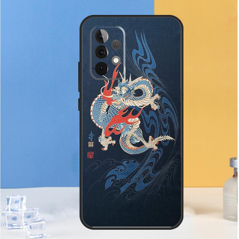 Japanese Dragon Style For Samsung Galaxy A05 A06 A13 A33 A53 A36 A26 A16 A54 A34 A14 A32 A52 A55 A35 A15 A56 Case