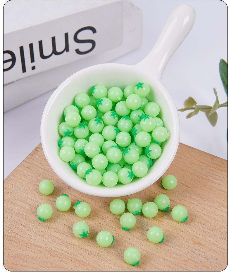 100PCS Simulation Mini Tomato Fake Fruit Micro Landscape Ornament Kids Pretend Play Toy Home Decor