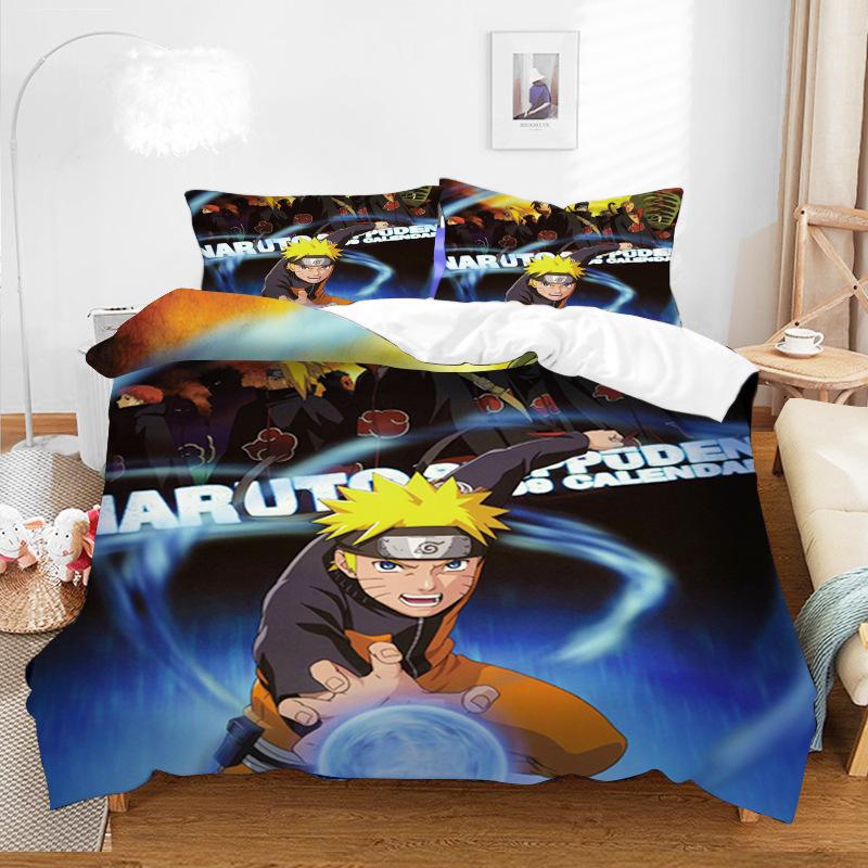 Bedding Fire Forbearance Cartoon Digital Printing Living Bedding Four-Piece Set