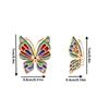 Chinese Enamel Copper Butterfly Nail Charms Painted Butterfly Nail Art Decorations For Diy Nail Accessories Charms Supplies
