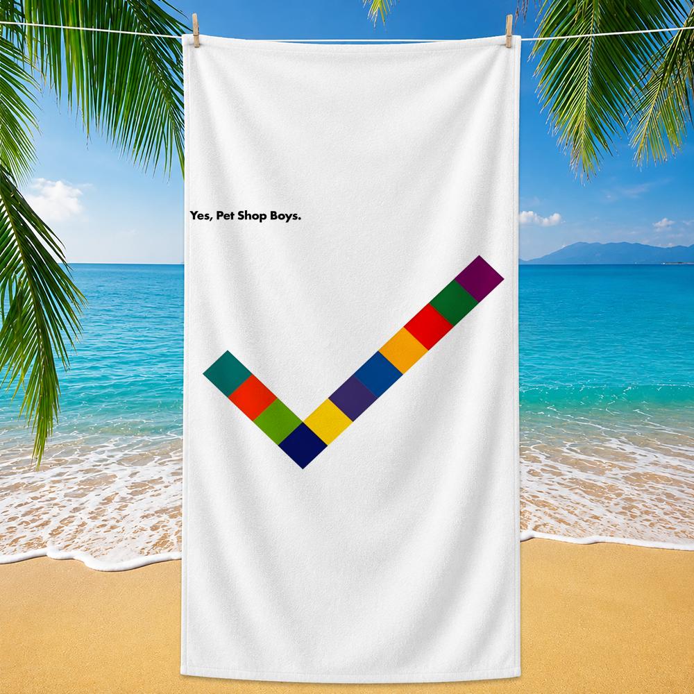 Band Pet Shop Boys Towel Beach Towel Quick Dry Sand Free Bath Towel for Summer Pool Travel Vacation