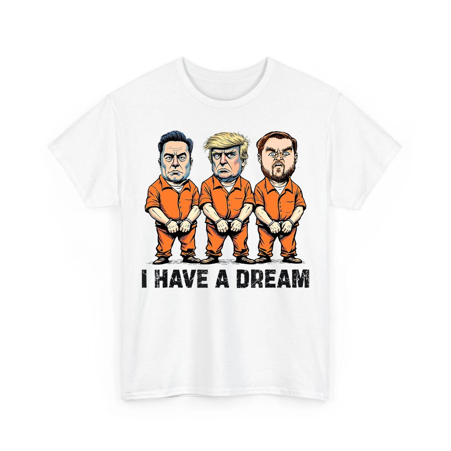 Retro I Have a Dream Shirt Funny Police Saying Trump Vance ELM T-Shirt S разноцветный