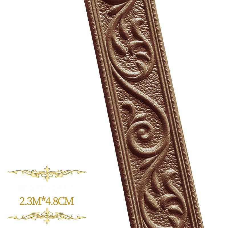 

3D линия отделки стены, плинтус, бордюр, обои, стикер на стену, самоклеящийся водонепроницаемый плинтус для украшения дома