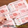 with Combination Lock Money Savings Binder PU Leather Savings Challenge Book  Cash Envelope System