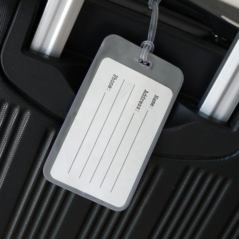 Macaron Color Series PVC Airport Luggage Tags  Business Trip Boarding Passes  Suitcase Tags  Luggage Tag for Lost Prevention