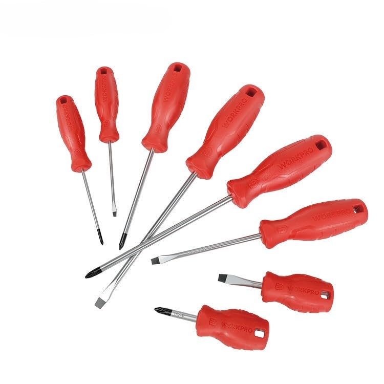 

WORKPRO Magnetic Screwdriver Set and WP200502 8-Piece (Phillips Flathead)