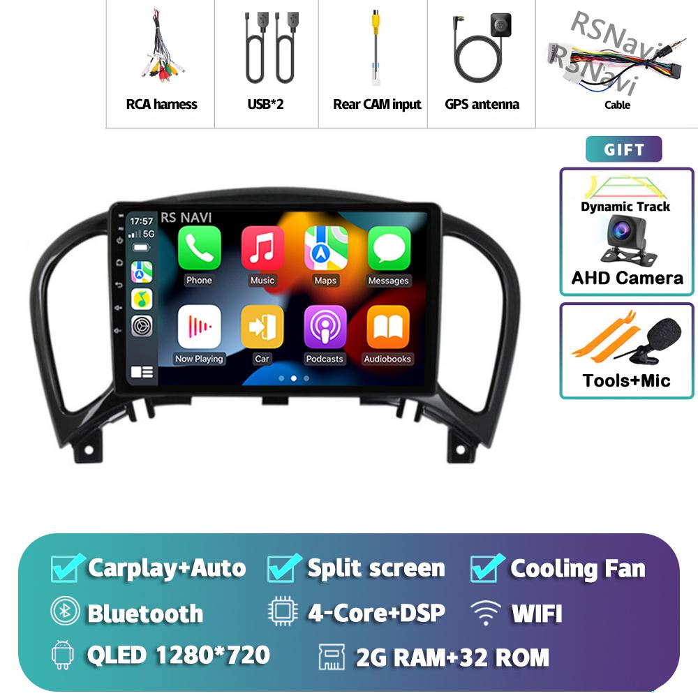 

Android 14 Carplay Auto For Nissan Juke 2010 - 2014 Car Radio Player Multimedia Stereo Navigation Head Unit DSP 360 Camera GPS