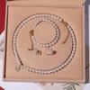 Elegante Collana di Perle di Conchiglia Profonda - Perfetto Regalo per la Festa della Mamma