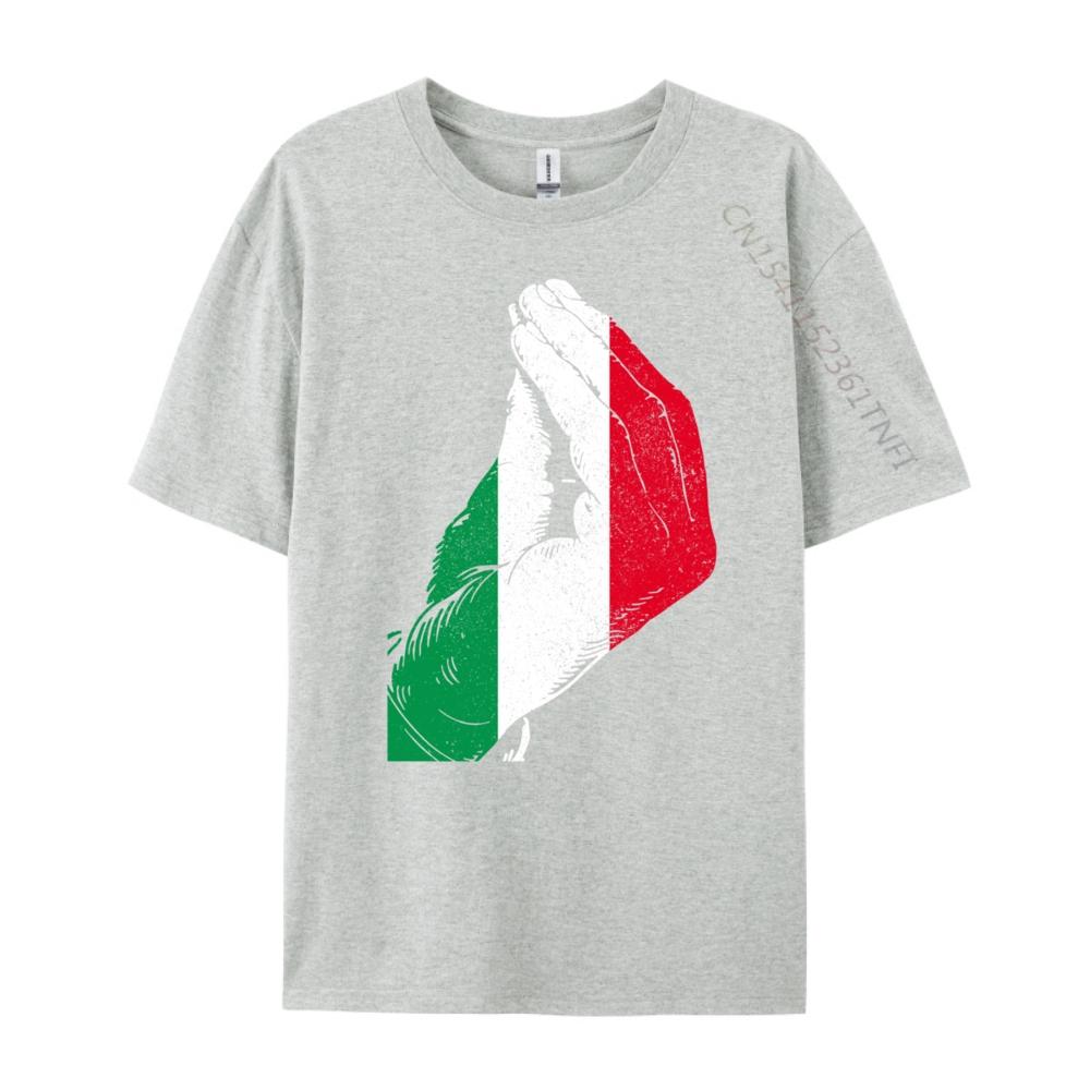 Italy Hand Gesture Italy Flag Pride Free Shippping Clothes Luxury Tshirt Birthday Cute Oversized T Shirt