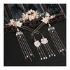 Ancient Chinese Hanfu Hair Accessories Set - Elegant Hairpins, Comb, Earrings, Necklace for Cosplay, Wedding, Photography - Retro Golden Alloy