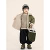 Children's Clothing, Boys' Fleece Jacket, Winter Kidsren's Fur Integrated Cashmere Cardigan, Single-Breasted Top for Small and Medium-Sized Kidsren