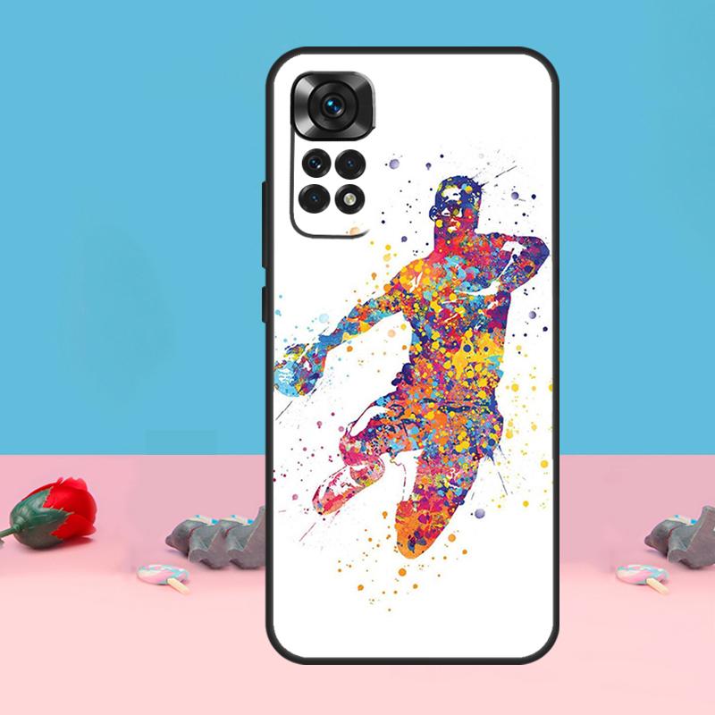 Handball Sport Cover For Xiaomi Redmi Note 14 Pro 9 10 11 12 13 Pro 11S 12S Case For Redmi 14C 12C 10C 13C
