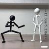 2pcs Anime Figure Figurines - Bendable Jointed Arms - Gift for Anime Fans, Office and Home Decoration, Easy To Pose, Festive