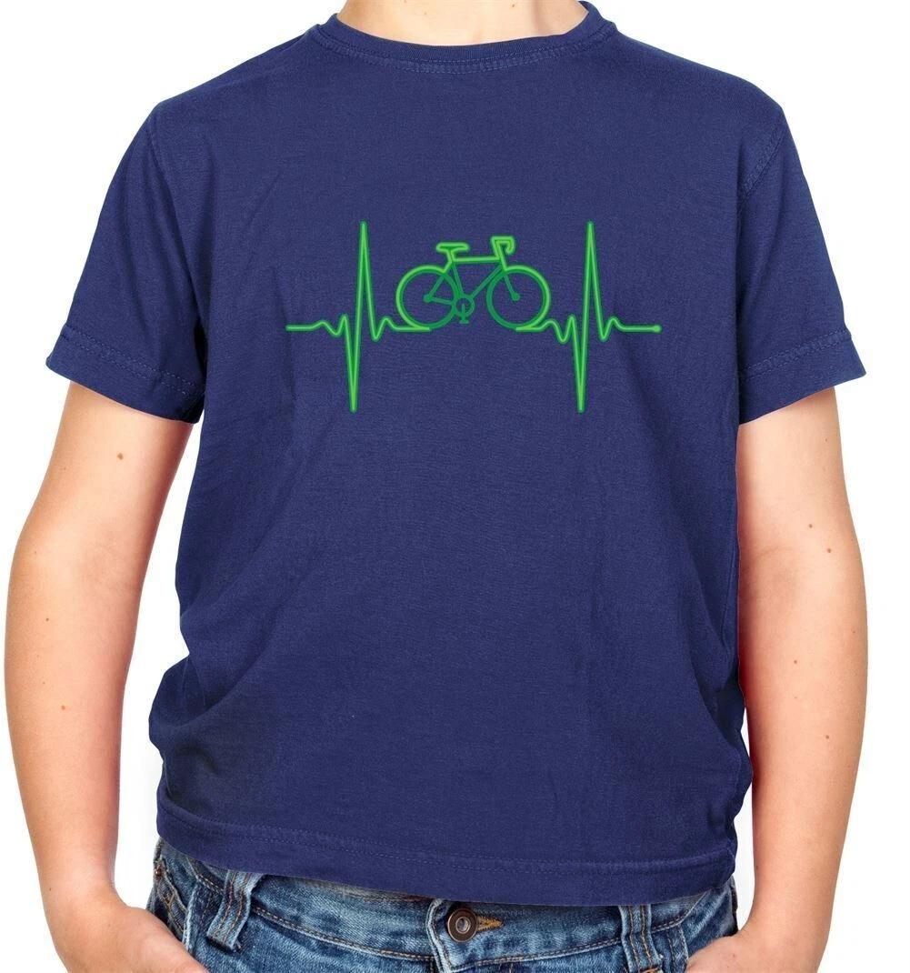 Cycling Heartbeat Monitor - Kids T-Shirt - Cyclist Bike Love Bicycle 160