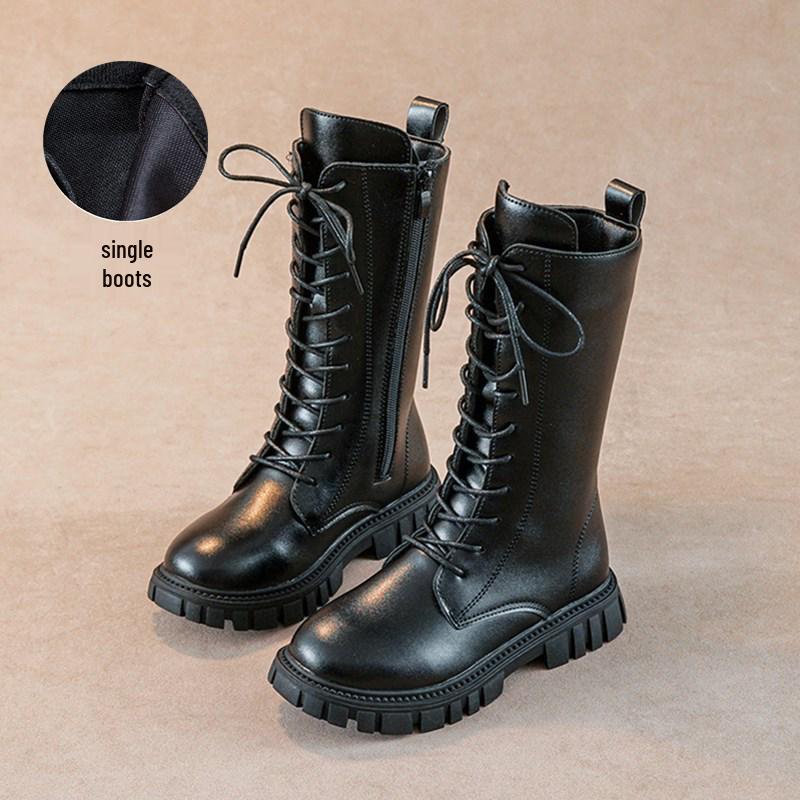 Winter 2025 Girls' Korean & British Style Martin Princess Long Boots
