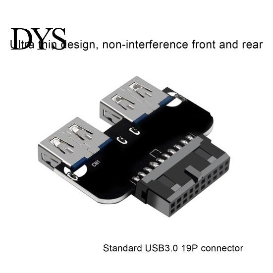 Ultra-thin USB Adapter USB3.0/3.1 IDC19P/20P To A Female Port Slim Design with Inner Connection Dongle Mainboard Computer Accessories Exquisite USB3.0