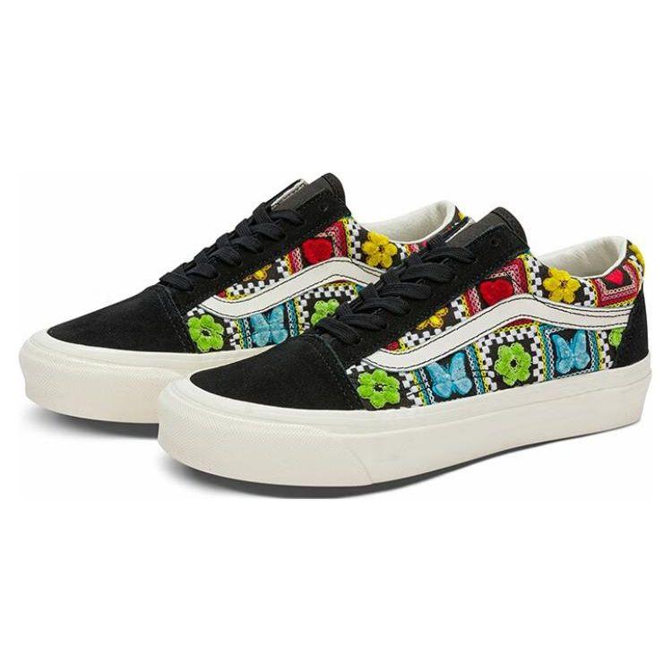Vans Zapatillas de Skate Old Skool 36 Dx Low Top Unisex sneaker Negro Blanco Amarillo VN0A4BW3F3H