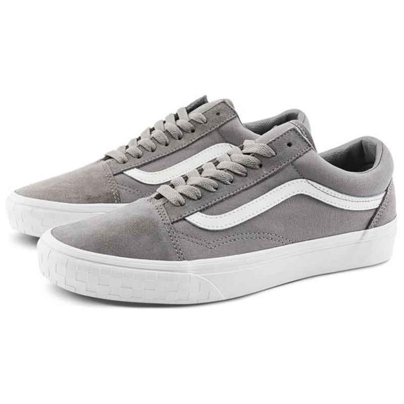 Vans Wear resistant And Lightweight Low Top Skateboard Shoes Unisex Gray Sneakers VN000CR5BXC