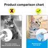 Yousheng Pet Collar Reflective Adjustable Strap with Little Bell Cat Pattern Button Safety Nylon Pet Dog Collar for Airtag Tracker