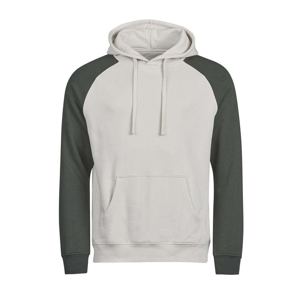 Tee Jays Mens Unlabeled Two Tone Hoodie