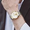 Moldo Goldener Drache Imitation Vollautomatisch Mechanisch Transparenter Boden Wasserdicht Leuchtend Doppeltes Datum Herrenuhr